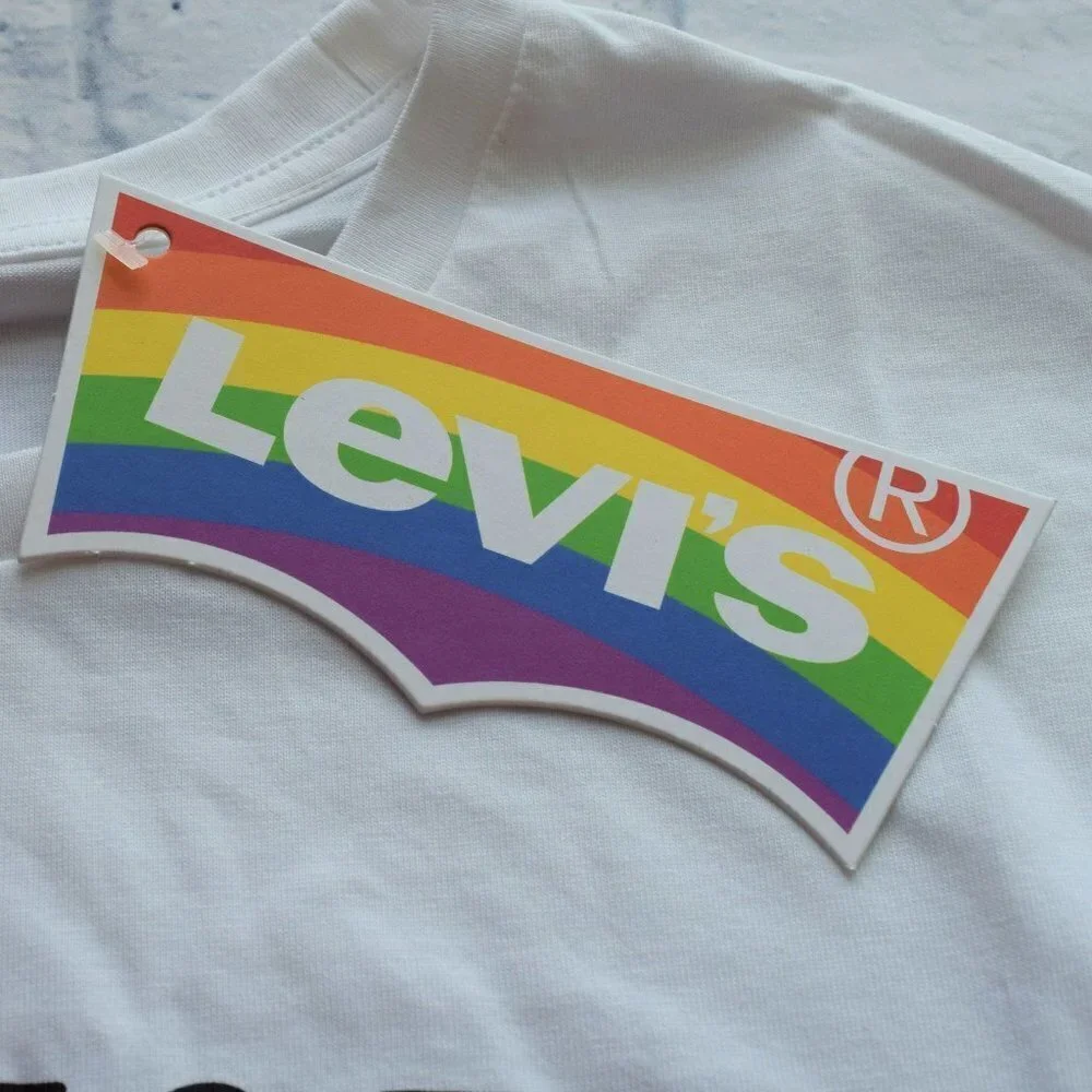 NWT Levi's Pride Rainbow Use Your Voice Tank Top Sleeveless Tee Cotton L XL